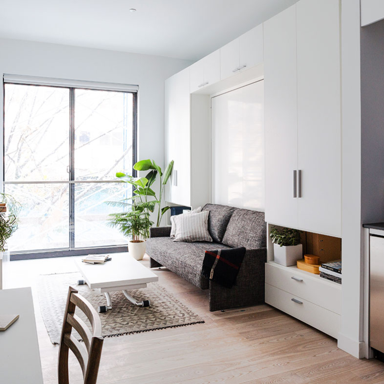 Luxury apartment bay view