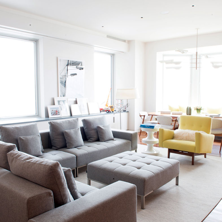 Luxury apartment bay view